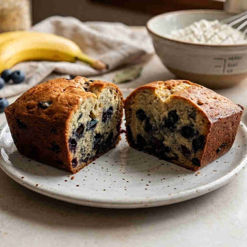 Aunt Becky’s Blueberry Banana Bread